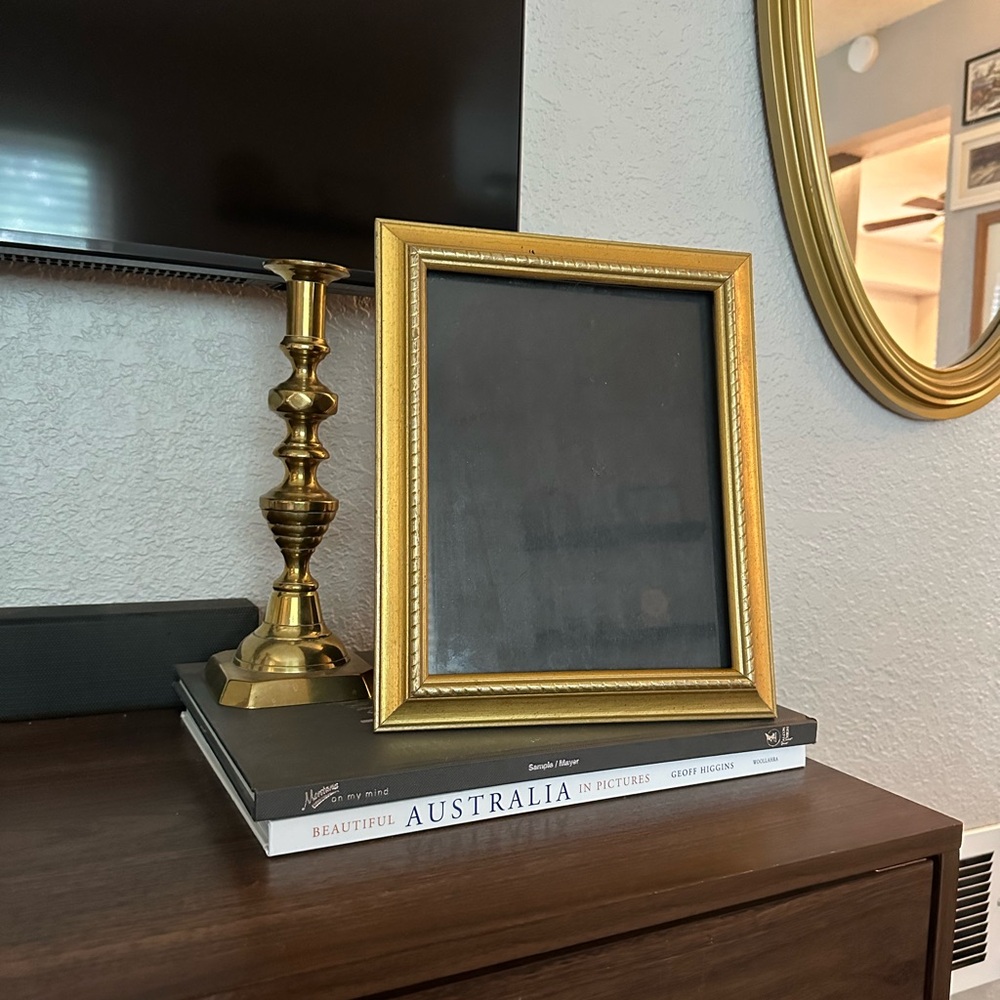 Thrifted gold frame 8x10